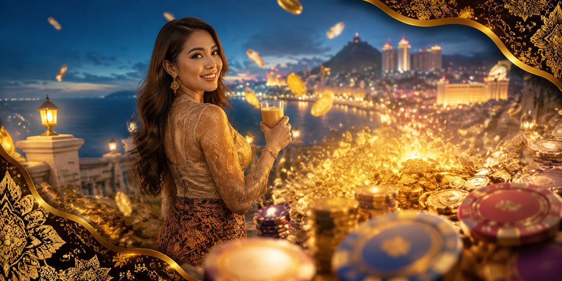 Suasana kasino permainan meja gaya batik di Genting Highlands Malaysia dior888