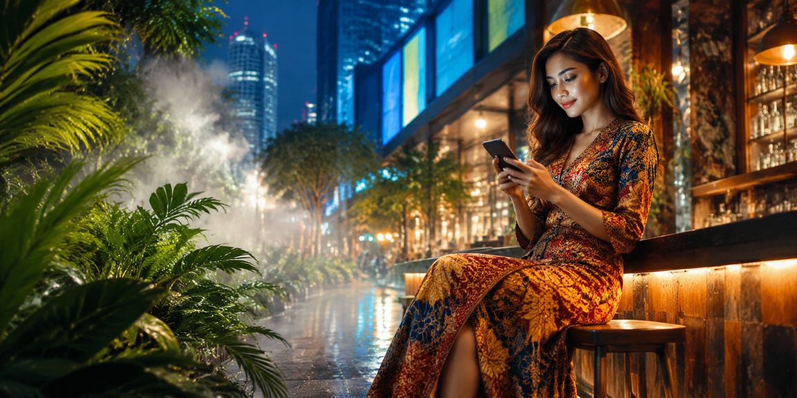Pemain Johor Bahru menggunakan aplikasi kasino mudah alih dior888 pada telefon Android